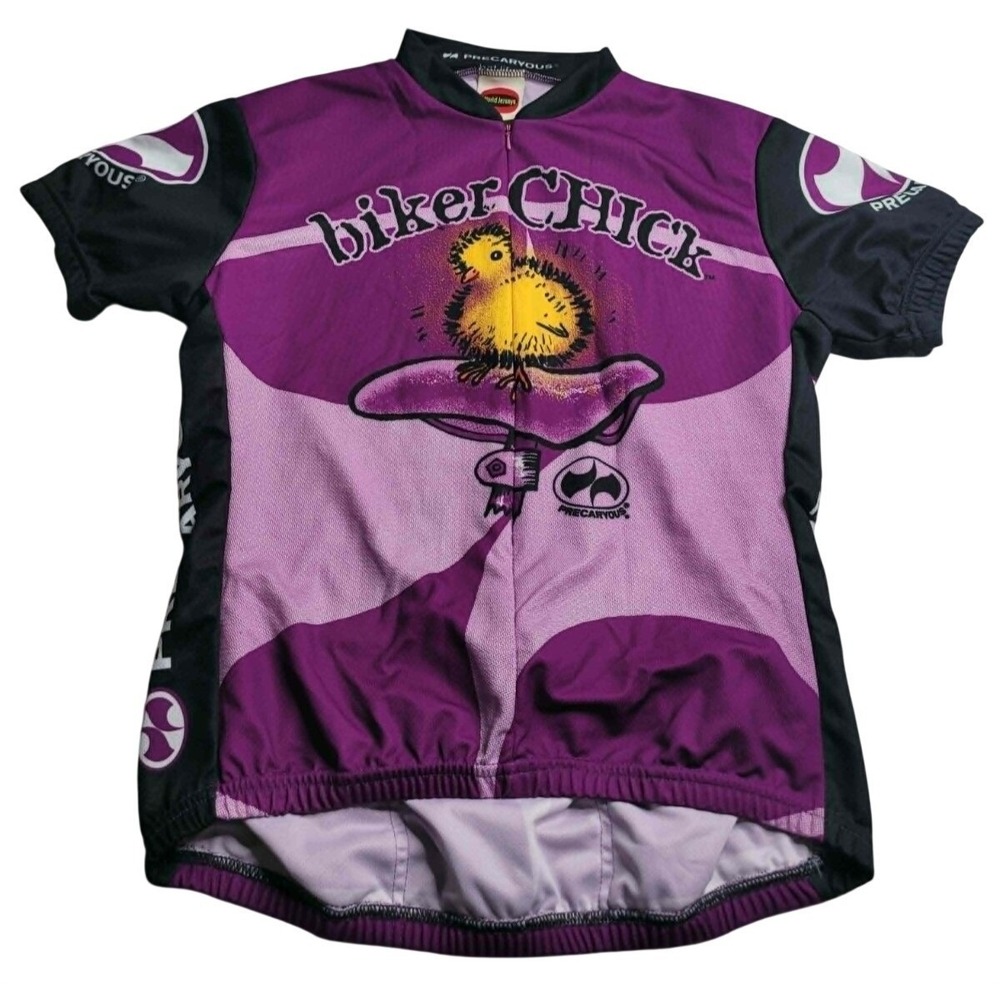 Precaryous World Jerseys Biker Chick Cycling‎ Jersey Women's XL Purple